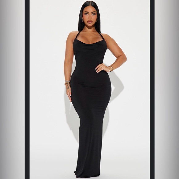 Hannah Multiway Backless Maxi Dress - Black - Picture 5 of 6